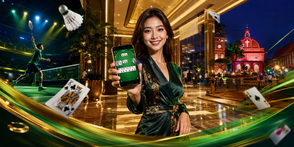 Pemain Melaka bermain rummy secara dalam talian di imm13